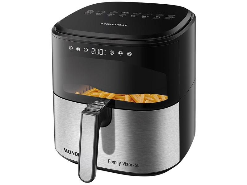 Air Fryer Digital Mondial Grand Family Preta com Timer 5L AF-50-DVI