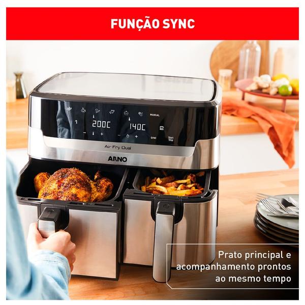 Imagem de Air Fryer Dual com 8,3 Litros de Capacidade Arno  - AFD2