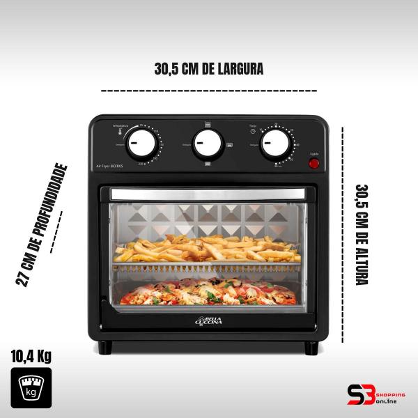 Imagem de Air fryer e forno 2 em 1 britania 12 litros grande 1700w