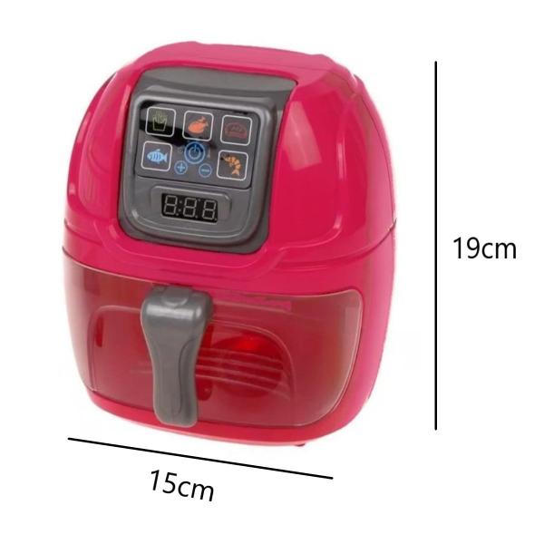 Imagem de Air Fryer Fritadeira Brinquedo Cozinha Infantil Com Luz Som