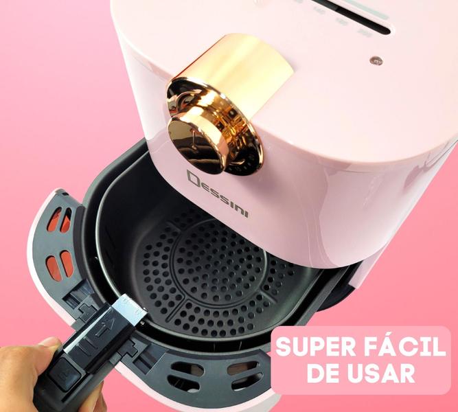 Imagem de Air Fryer Fritadeira Elétrica Sem Óleo 4,3 Litros Inox 220v