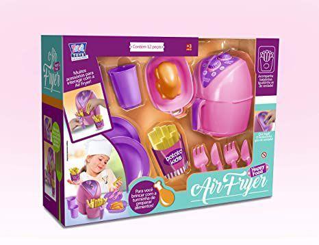 Imagem de Air Fryer Happy Food + Acessórios 12 peças Zuca Toys 7645