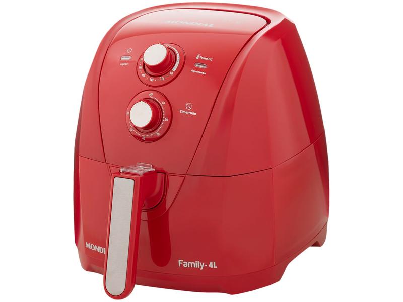 Air Fryer Mondial AFN40FR Vermelha 4L com Timer Air Fryer Mondial AFN40FR Vermelha 4L com Timer