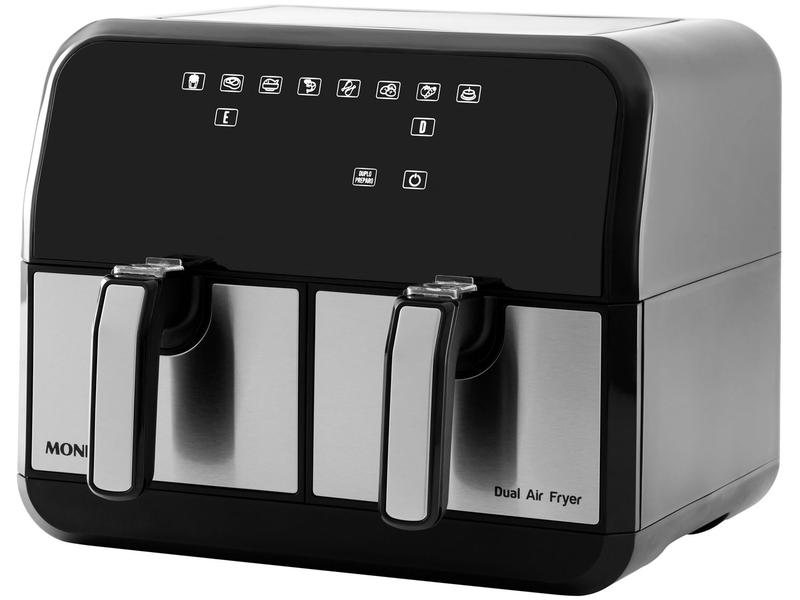 Air Fryer Mondial Dual Duplo Cesto Preta 8L com Timer AFD-01-BI Air Fryer Mondial Dual Duplo Cesto Preta 8L com Timer AFD-01-BI