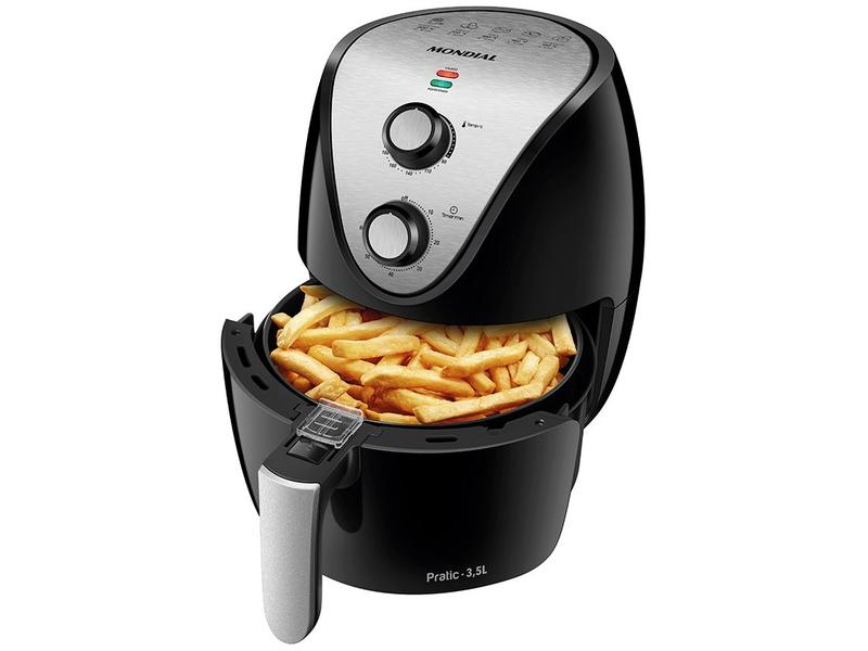 Air Fryer Mondial Family IV AF-30-I Preta 3,5L com Timer Air Fryer Mondial Family IV AF-30-I Preta 3,5L com Timer