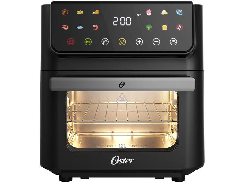 Air Fryer Oster OFRT790 Preta 12L Air Fryer Oster OFRT790 Preta 12L