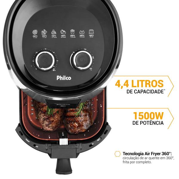 Imagem de Air Fryer Philco 4,4L 1500W Antiaderente Redstone PFR15PI