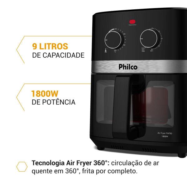 Imagem de Air Fryer Philco 9L 1800W Redstone PAF90