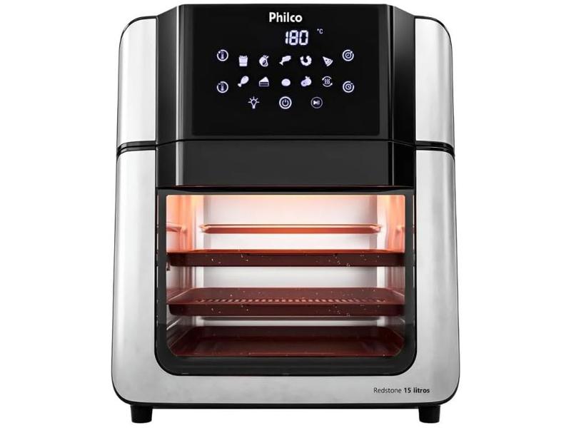 Air Fryer Philco Redstone PAF15A Preta com Timer 15L Air Fryer Philco Redstone PAF15A Preta com Timer 15L
