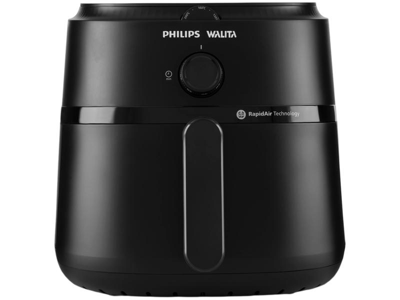Air Fryer Philips Walita Série 1000 XL NA130 Preta com Timer 6,2L Air Fryer Philips Walita Série 1000 XL NA130 Preta com Timer 6,2L