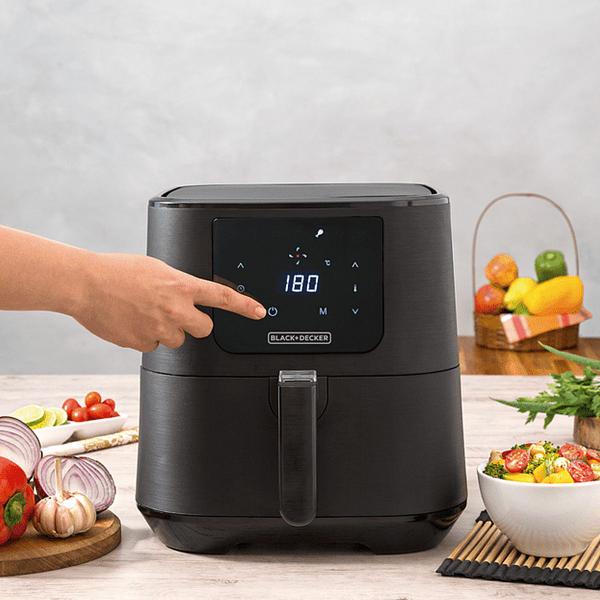 Imagem de Air Fryer Portatil Cesto Quadrado Sem OLeo Black+Decker AFD7QBR Preto 127v 1700w