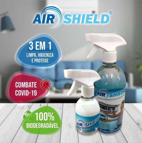 Air Shield Limpeza Higienização Bactéria Ar Condicionado 1lt Imagem de Air Shield Limpeza Higienização Bactéria Ar Condicionado 1lt