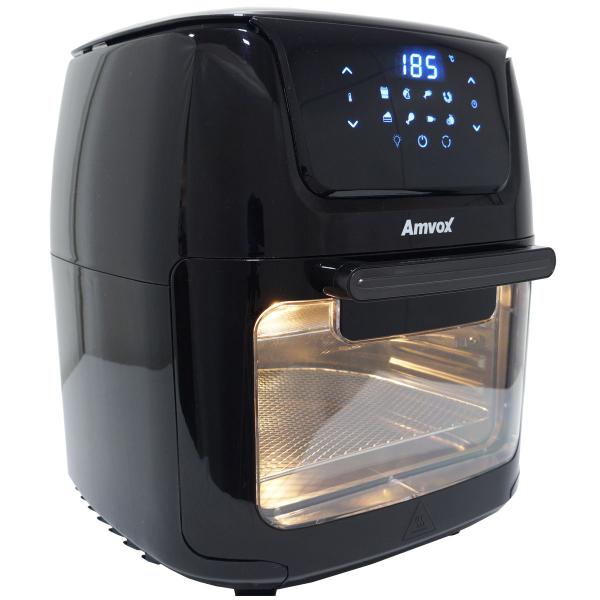 Imagem de AirFryer 12 Litros Fritadeira Elétrica Sem Óleo Forno 1700W Painel Digital Preta Amvox Oven Arf 1222