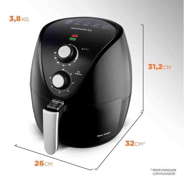 Imagem de Airfryer Eletrica Mondial Af31 3,5 Litros 1500wts 220v