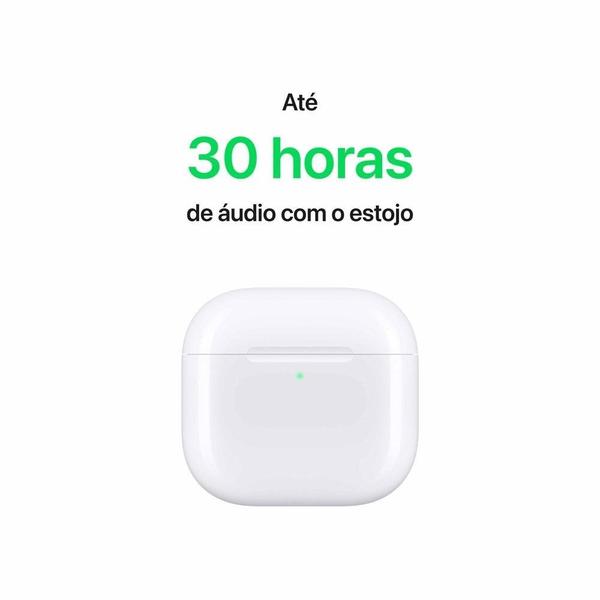 AirPods 4 Apple com Cancelamento Ativo de Ruído, Estojo de Recarga