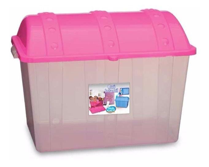 aixa Organizadora Plastica Transparente 43 Litros - Usual - Usual Utilidades Imagem de aixa Organizadora Plastica Transparente 43 Litros - Usual
