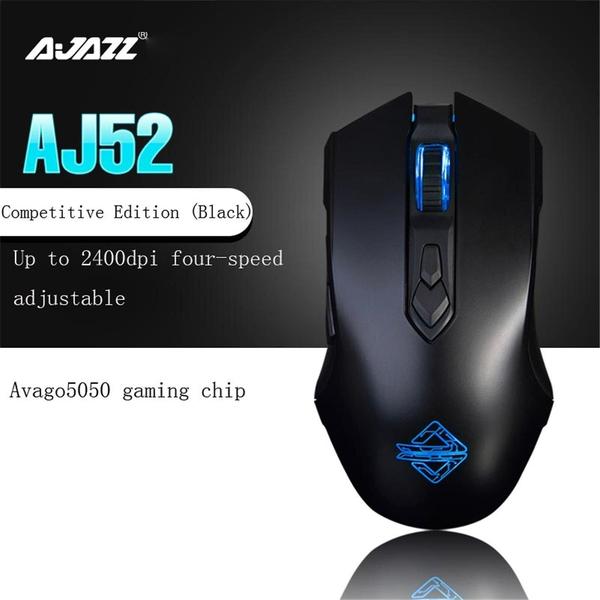 Imagem de Aj52 Wired Professional Gaming Mouse tem 7 modos de luz de fundo Rgb para notebooks de computador