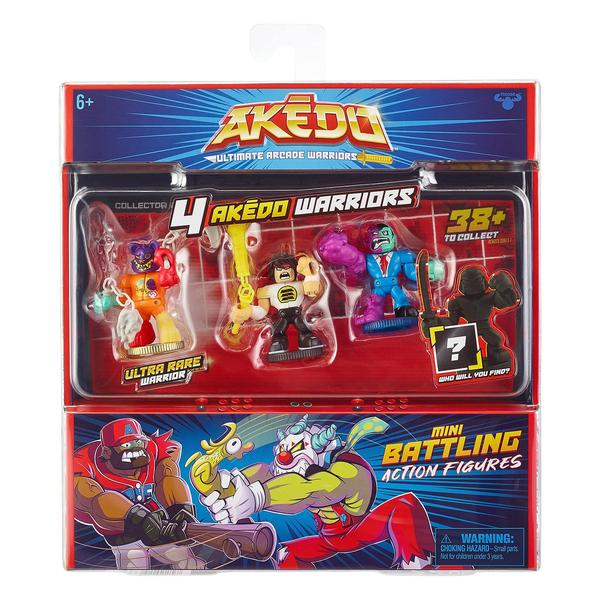 Imagem de Akedo Ultimate Arcade Warriors - Starter Pack & Warrior Collector Pack Bundle Pack - Mini Fighting Action Figures - Ready, Fight, Split Strike! Amazon Exclusive, Multicolor (14239)