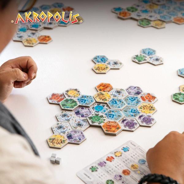 Imagem de Akropolis Jogo De Estratégia Boardgames Papergames Pt-Br