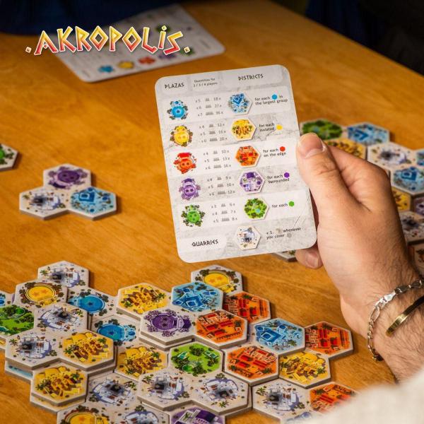 Imagem de Akropolis Jogo De Estratégia Boardgames Papergames Pt-Br