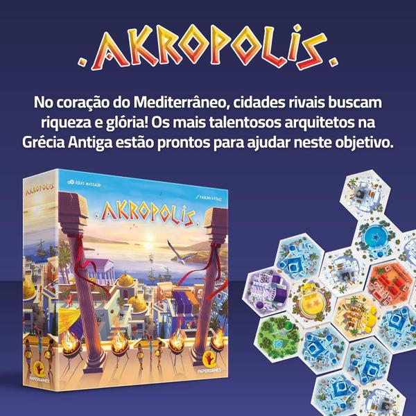 Imagem de Akropolis - Papergames - Jogo De Construção De Tabuleiro