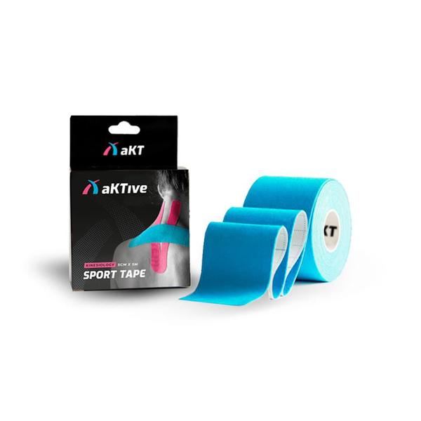Aktive Sport Kinesiology Tape 5cm X 5m - Cor AZUL Imagem de Aktive Sport Kinesiology Tape 5cm X 5m - Cor AZUL