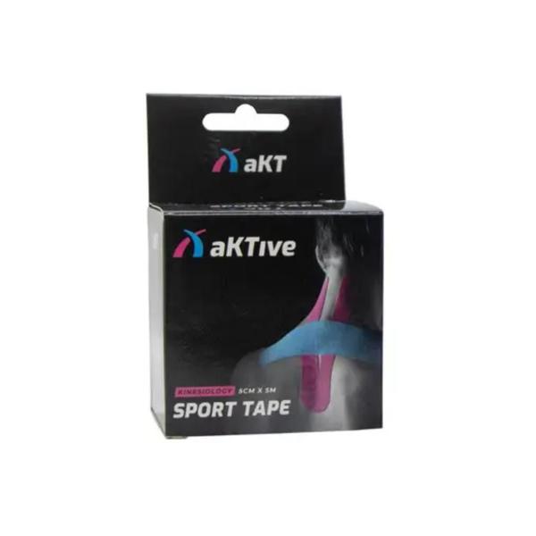 Aktive Sport Kinesiology Tape 5cm X 5m - Cor Preto Imagem de Aktive Sport Kinesiology Tape 5cm X 5m - Cor Preto