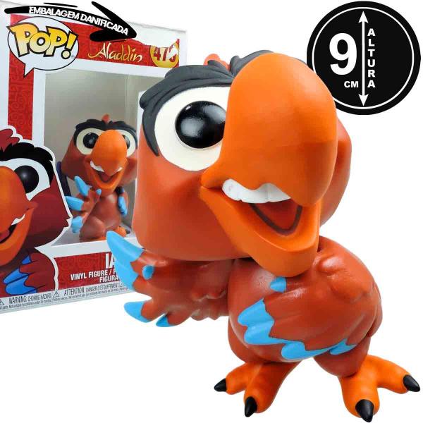 Imagem de Aladdin Boneco Funko Pop Papagaio Iago Disney 479 - Embalagem Danificada