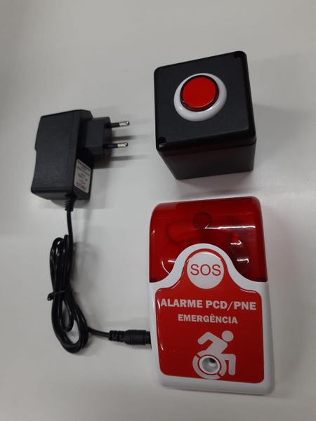 Imagem de Alarme Audiovisual Para Banheiro Pne /Pcd - Sem Fio