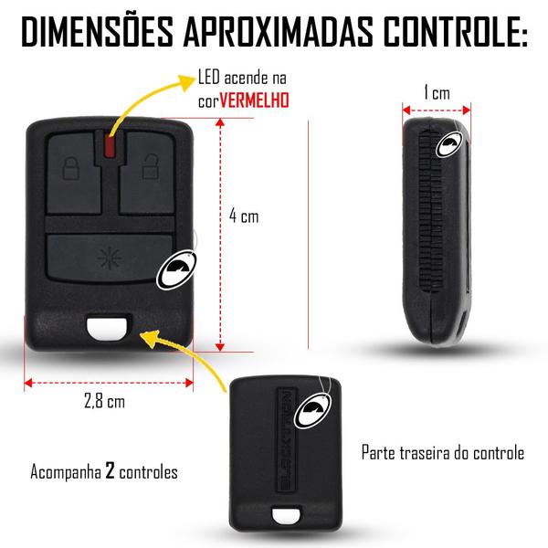 Imagem de Alarme Automotivo Blocktron Anti Clonagem 2 Controles Bloqueio Sirene