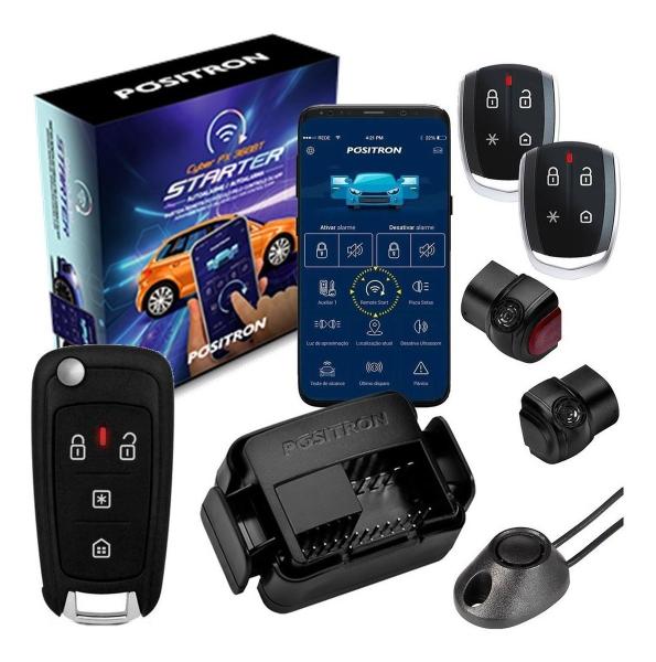 Imagem de Alarme Automotivo Px 360bt Bluetooth Com Chave Canivete Px80