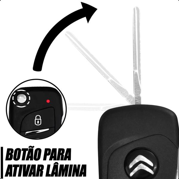 Imagem de Alarme C3 Com Chave Canivete Citroen Bloqueador Completa - TOP C MICRO