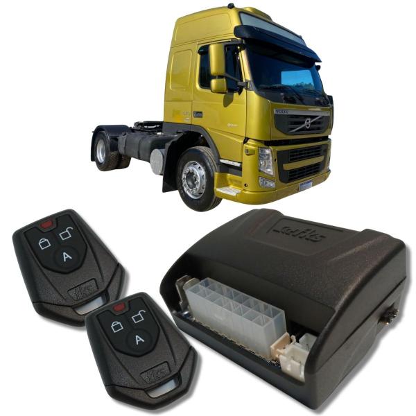 Imagem de Alarme caminhões auto 12v e 24v fks fk902 2 controles linha pesada corta ignição bloqueador e trava