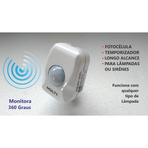 Imagem de Alarme Interno Acompanha Sensor De Movimento Sirene Interruptor Bivolt Segurança