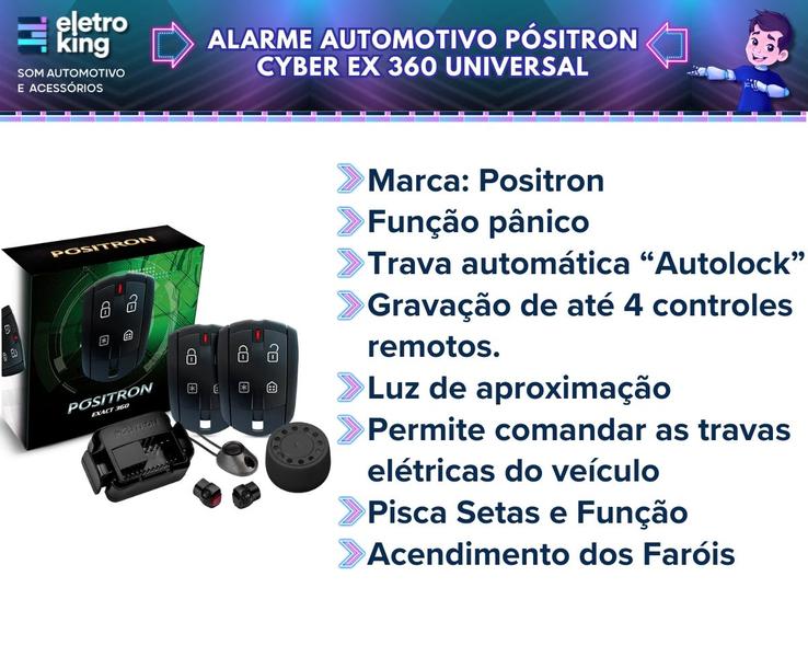 Alarme Positron Cyber Ex360 + Módulo Vidro Infinity 2.0 Soft Imagem de Alarme Positron Cyber Ex360 + Módulo Vidro Infinity 2.0 Soft