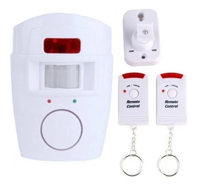 Imagem de Alarme Sem Fio Residencial Sensor Sirene + 2 Controle