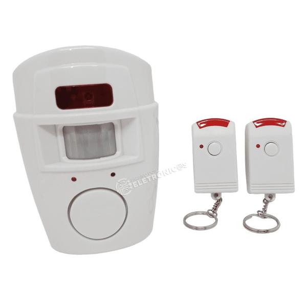 Imagem de Alarme Sem Fio Residencial Sensor Sirene Com 2 Controles Alcance até 10 Metros S1001