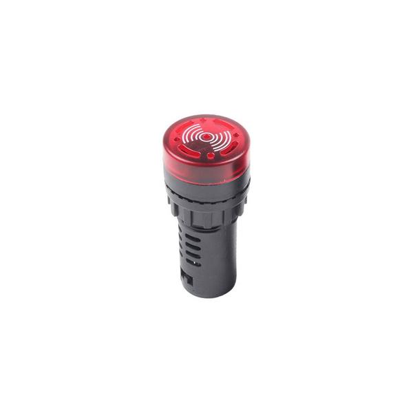 Imagem de Alarme Sonoro Sonalarme Buzzer Led Audiovisual 22mm