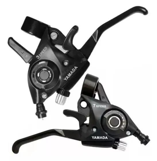 Imagem de Alavanca 21v Tipo Shimano Manete Aluminio Mtb Pto Par