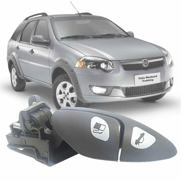 Imagem de Alavanca Abertura Porta Malas e Tanque Fiat Siena Palio Idea Punto Uno Strada Mobi Argo Cronos 96 a 2018 2017 2018 2019