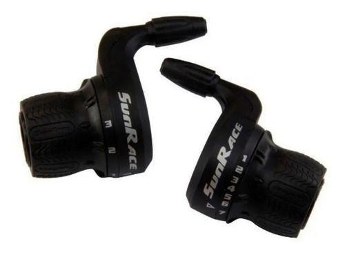 Imagem de Alavanca De Marcha Sunrace Twist Shifter M27 3x7v Com Cabos