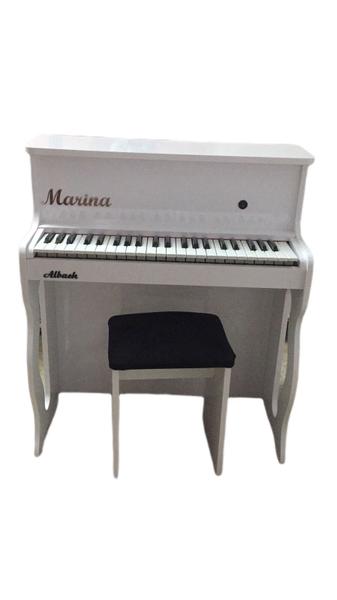 Imagem de Albach Pianos Infantil Branco e Luxo e Elegância AL8 Presente Lindo e Educativo brinqiedo educativo