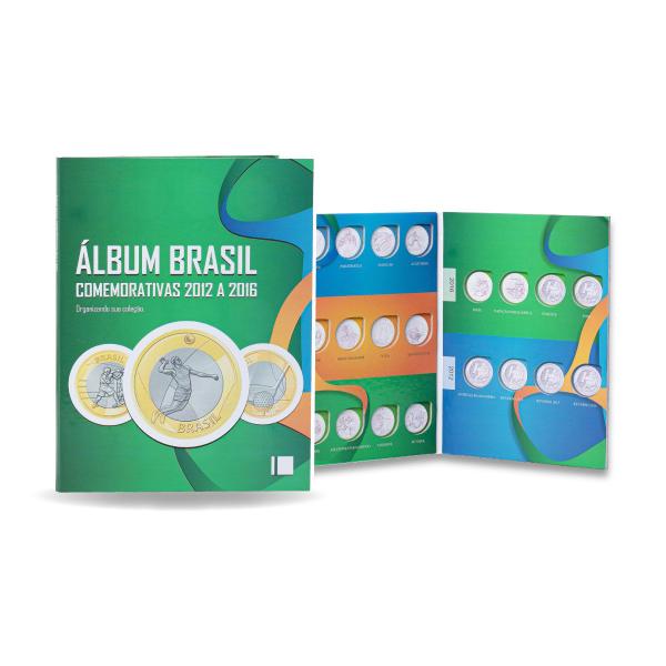 Imagem de álbum coleção moedas real 1994 a 2035 + álbum jogos olímpicos rio 2016