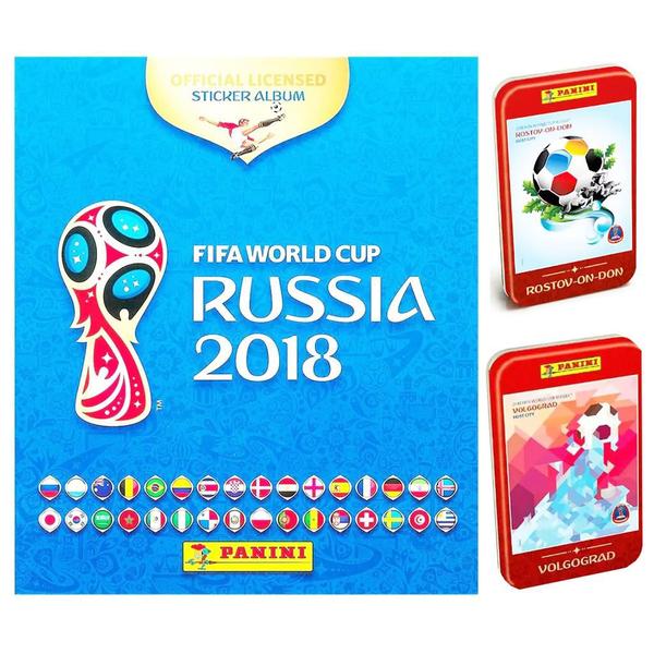 Imagem de Album Copa Do Mundo Russia 2018 Com 200 Figurinhas + 2 Latas