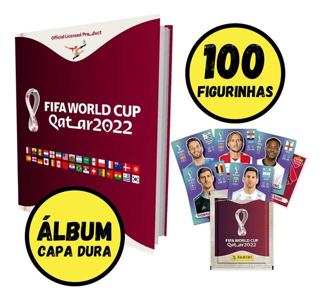 Imagem de Álbum Copa Mundo Qatar 2022 Capa Dura + 100 Figurinhas Avulsas
