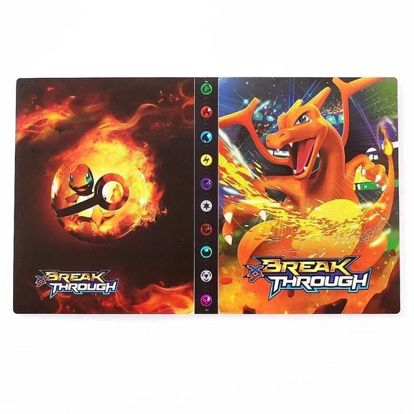 Imagem de Álbum de Cartas Pokémon Charizard - 240 Slots com Pasta e Suporte