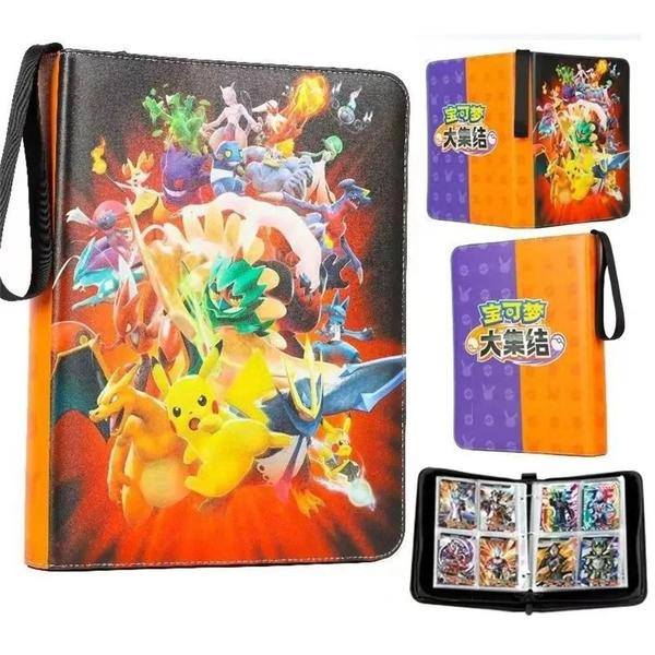 Imagem de Álbum De Cartas Pokémon Infantil 400 Bolso Livro De Armazenamento Portátil Anime Clipe Clássico