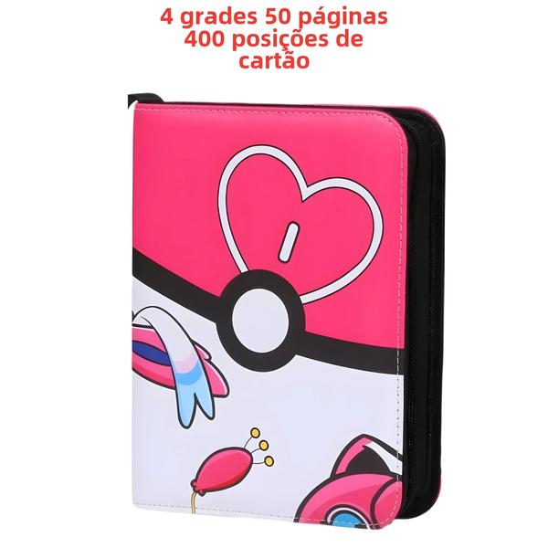 Imagem de Álbum De Cartas Pokémon Infantil 400 Bolso Livro De Armazenamento Portátil Anime Clipe Presente