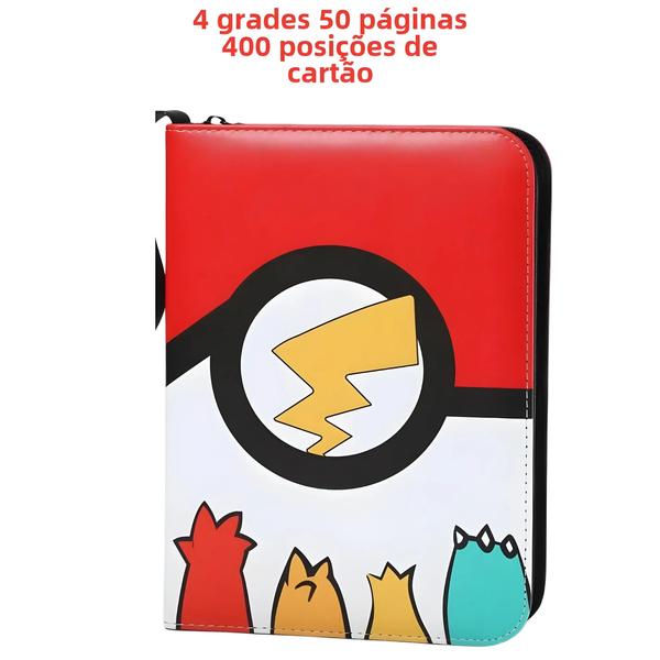 Imagem de Álbum De Cartas Pokémon Infantil 400 Bolso Livro De Armazenamento Portátil Anime Clipe Presente