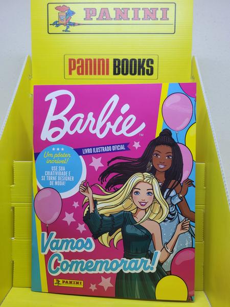 Imagem de Album De Figurinha Capa Mole Barbie Aniversário 65 Anos, Panini + 15 Envelopes